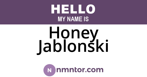 Honey Jablonski