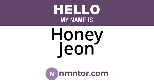 Honey Jeon