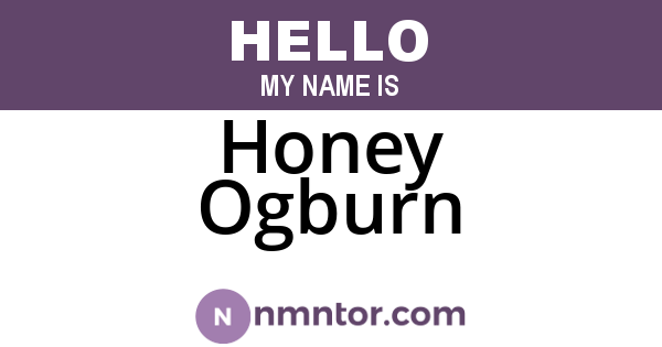 Honey Ogburn
