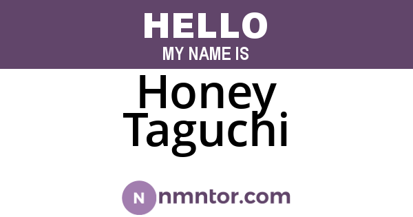 Honey Taguchi