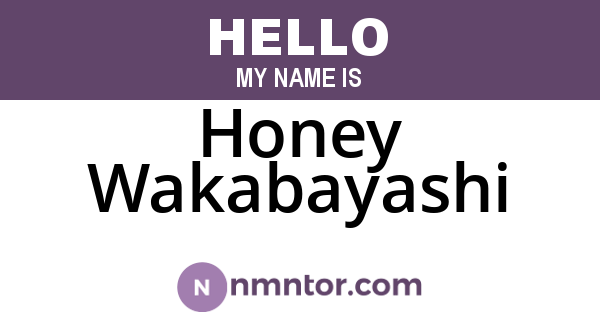 Honey Wakabayashi