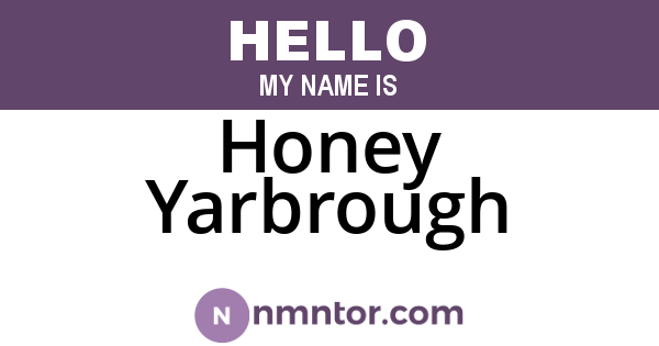 Honey Yarbrough