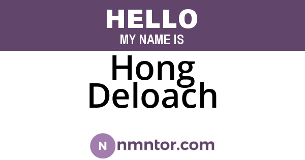 Hong Deloach