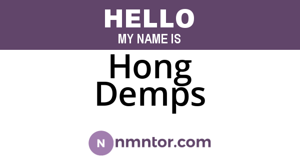 Hong Demps