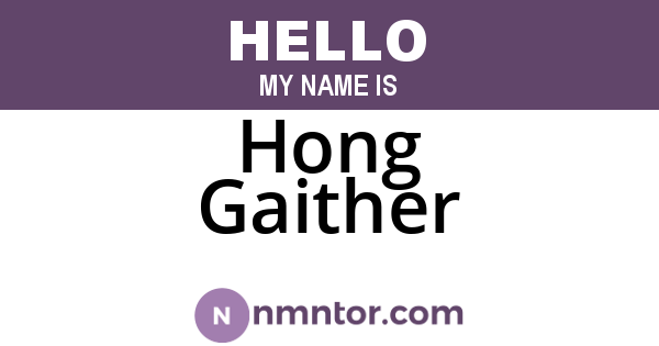 Hong Gaither