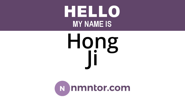 Hong Ji