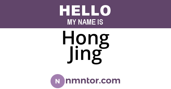 Hong Jing