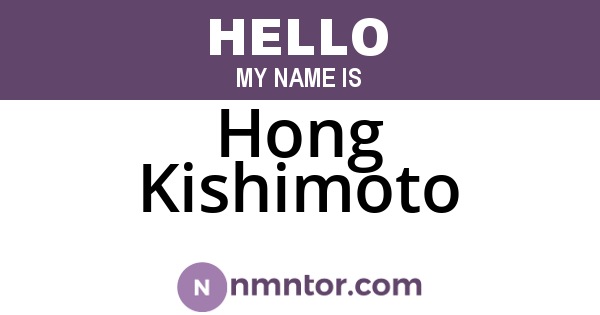 Hong Kishimoto