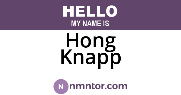 Hong Knapp