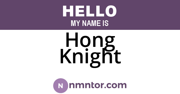 Hong Knight