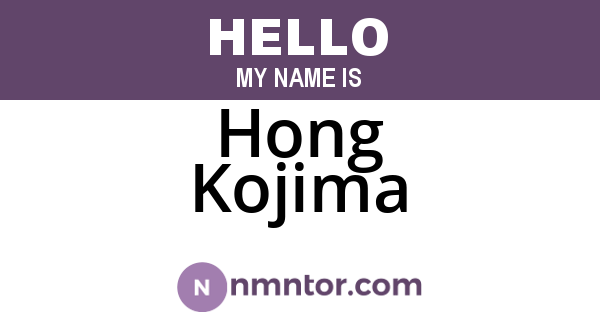 Hong Kojima