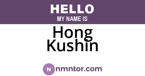 Hong Kushin
