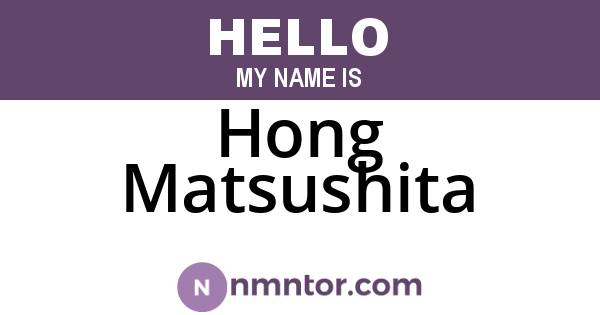 Hong Matsushita