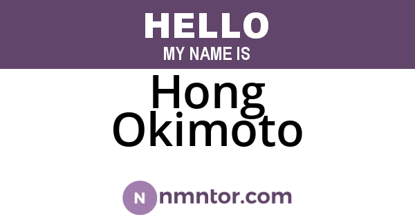 Hong Okimoto