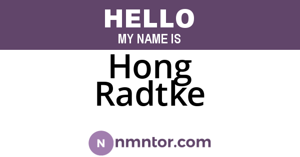 Hong Radtke