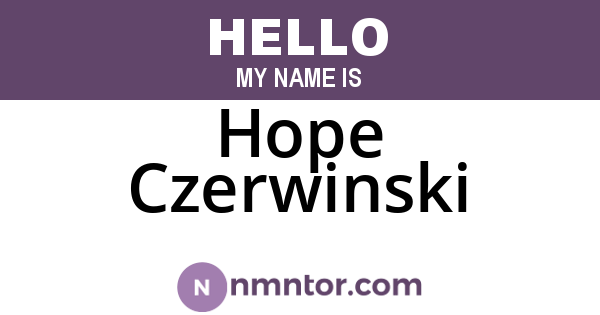Hope Czerwinski