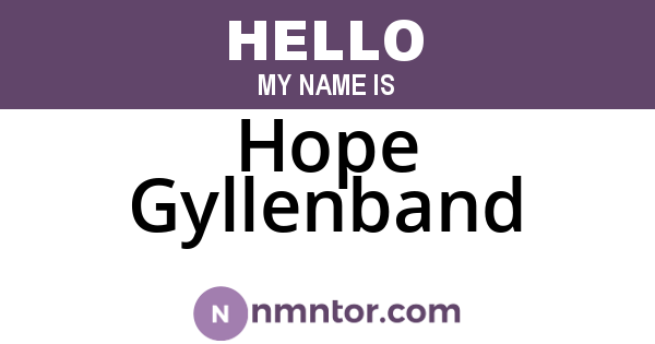 Hope Gyllenband