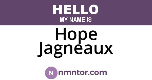 Hope Jagneaux