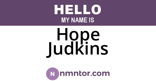 Hope Judkins