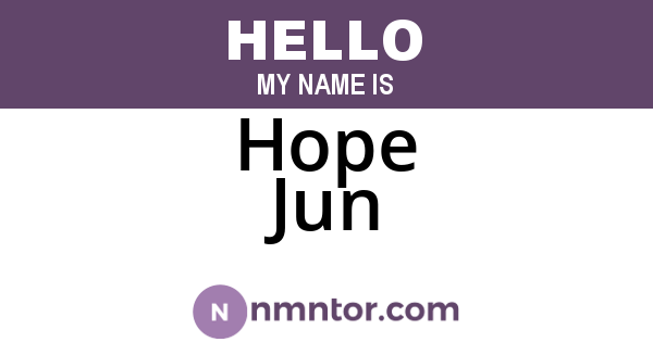 Hope Jun