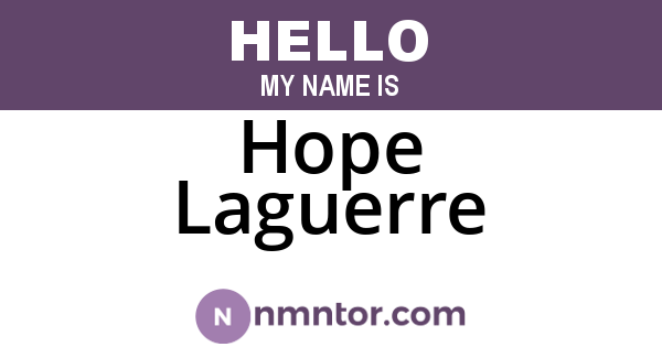 Hope Laguerre
