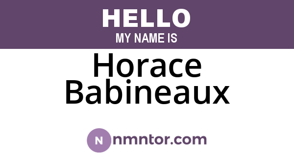 Horace Babineaux