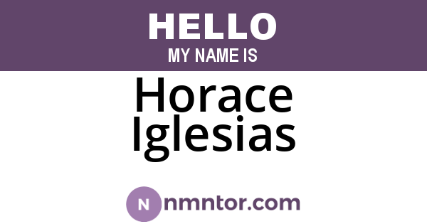 Horace Iglesias