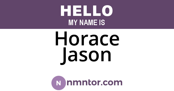 Horace Jason
