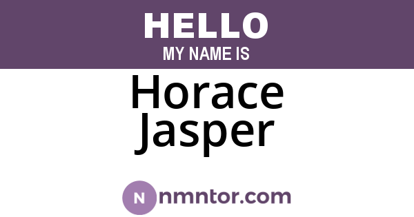 Horace Jasper