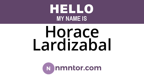 Horace Lardizabal