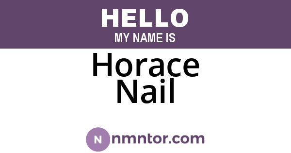 Horace Nail