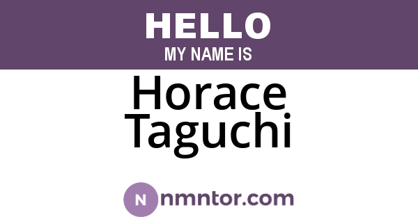 Horace Taguchi