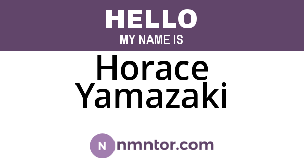 Horace Yamazaki