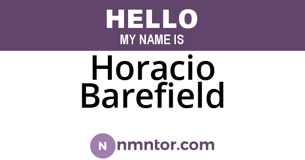Horacio Barefield