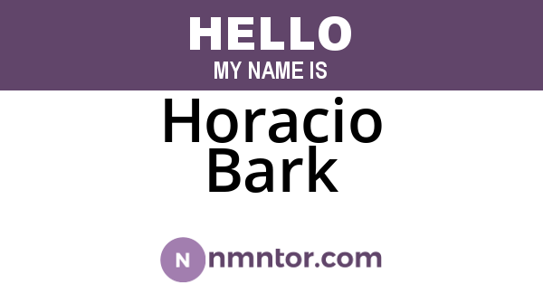 Horacio Bark