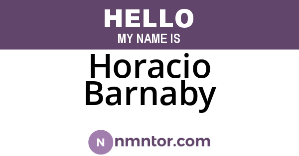 Horacio Barnaby