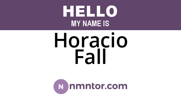 Horacio Fall