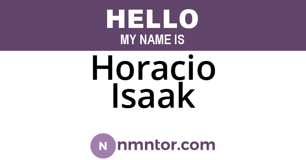 Horacio Isaak