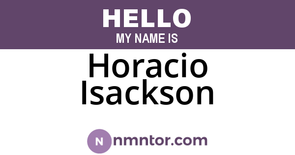 Horacio Isackson