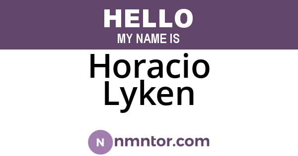 Horacio Lyken
