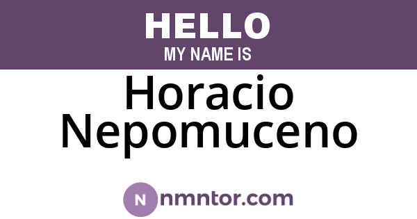 Horacio Nepomuceno