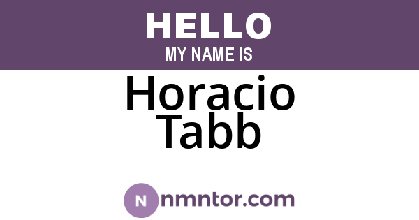 Horacio Tabb