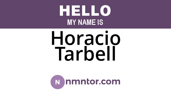 Horacio Tarbell