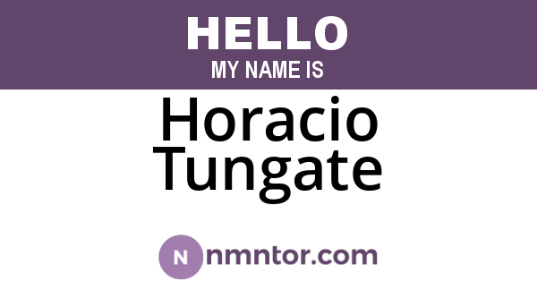 Horacio Tungate