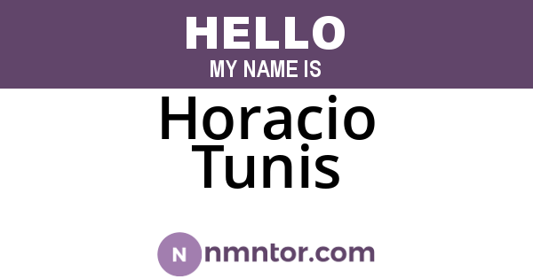 Horacio Tunis