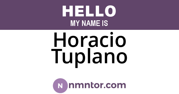 Horacio Tuplano