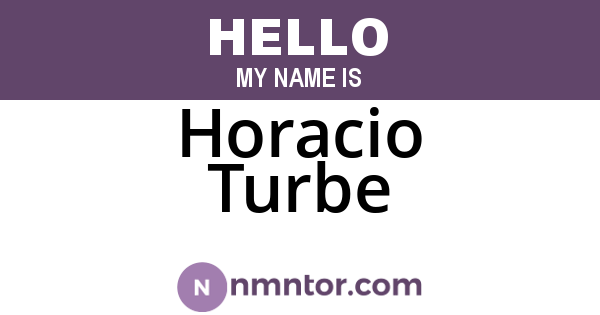 Horacio Turbe
