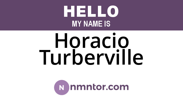 Horacio Turberville