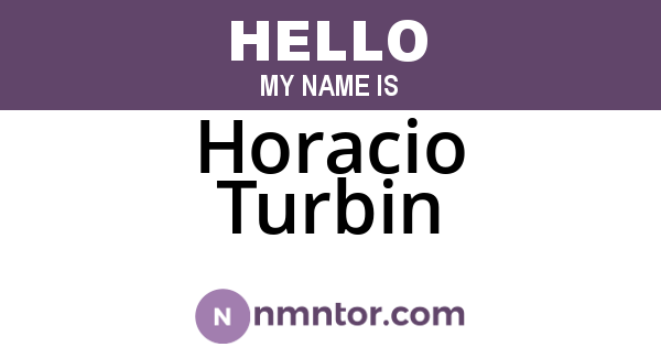 Horacio Turbin