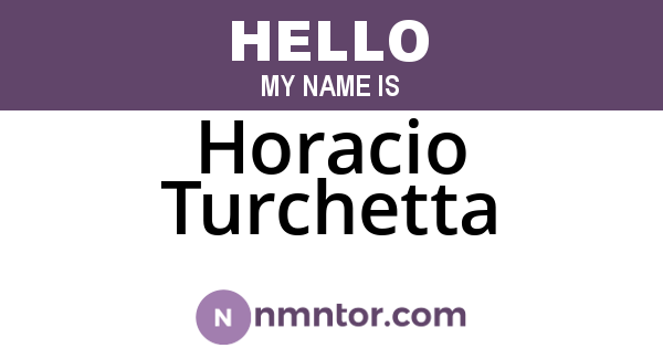 Horacio Turchetta
